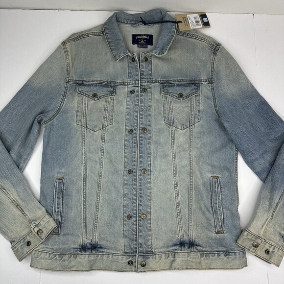 Chubbies Men's Blue Snap Up Workwear Casual Denim Trucker Jacket XL/C45 - Picture 2 of 12